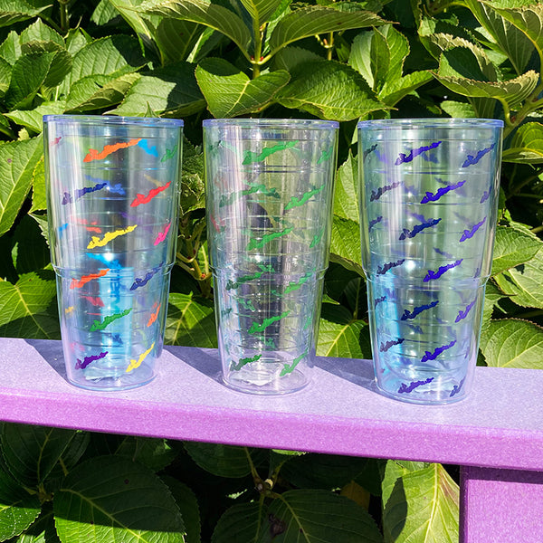 Encore Trading - 4 Vintage Tervis Plastic Drinking Glasses Fly