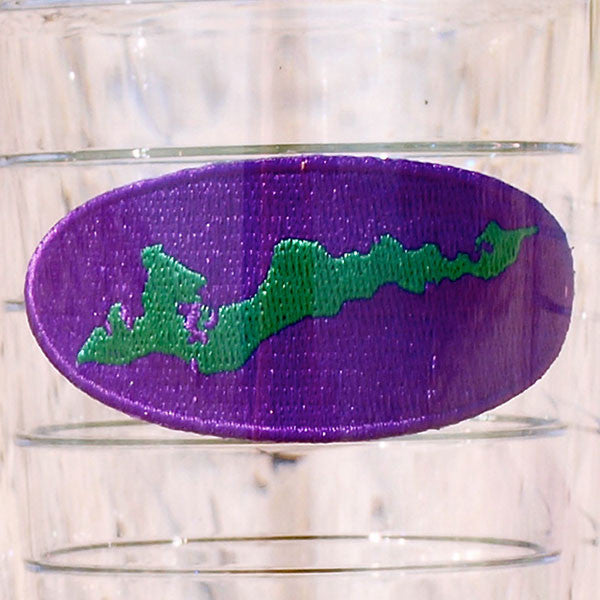Purple with Green Island